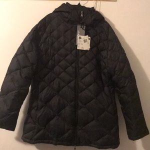 Hawke And Co Long Puffer down Jacket with a Hood